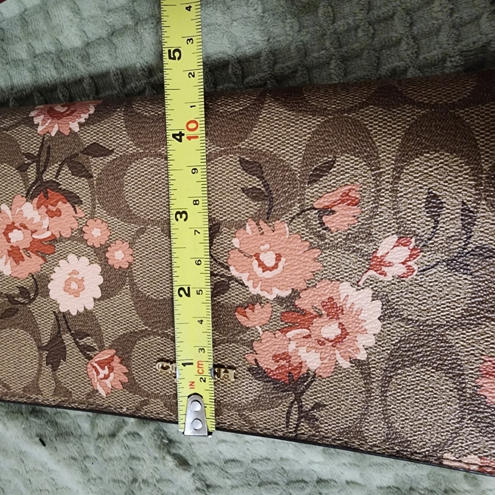 Coach Floral Signature Crossbody Bag in Brown and Pink - Picture 16 of 16